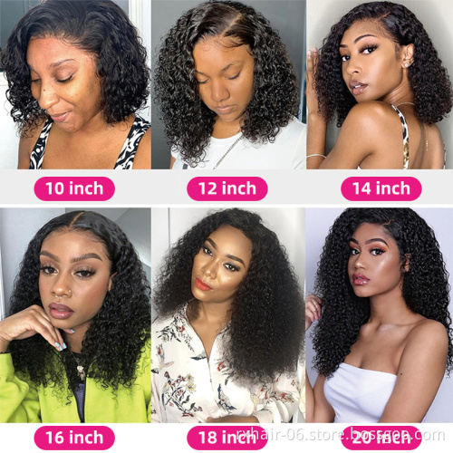 ISEE Hot Sale Brazilian Virgin Human Hair Lace Wig Vendors Wholesale Full Transparent HD Lace Front Closure Deep Wave Curly Wig